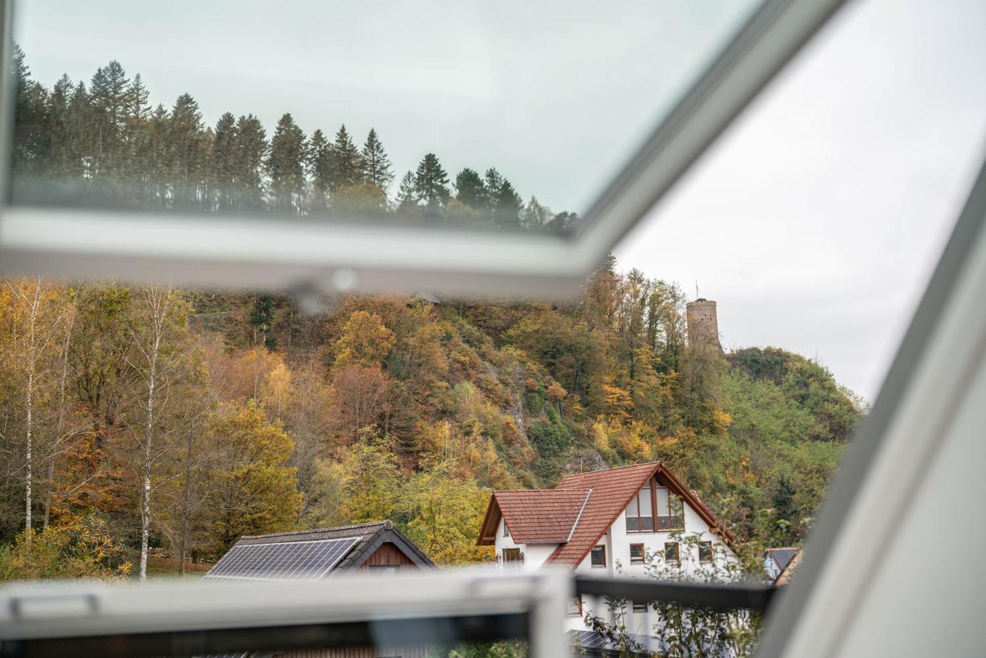 Ferienwohnung Burgblick ハウザッハ エクステリア 写真