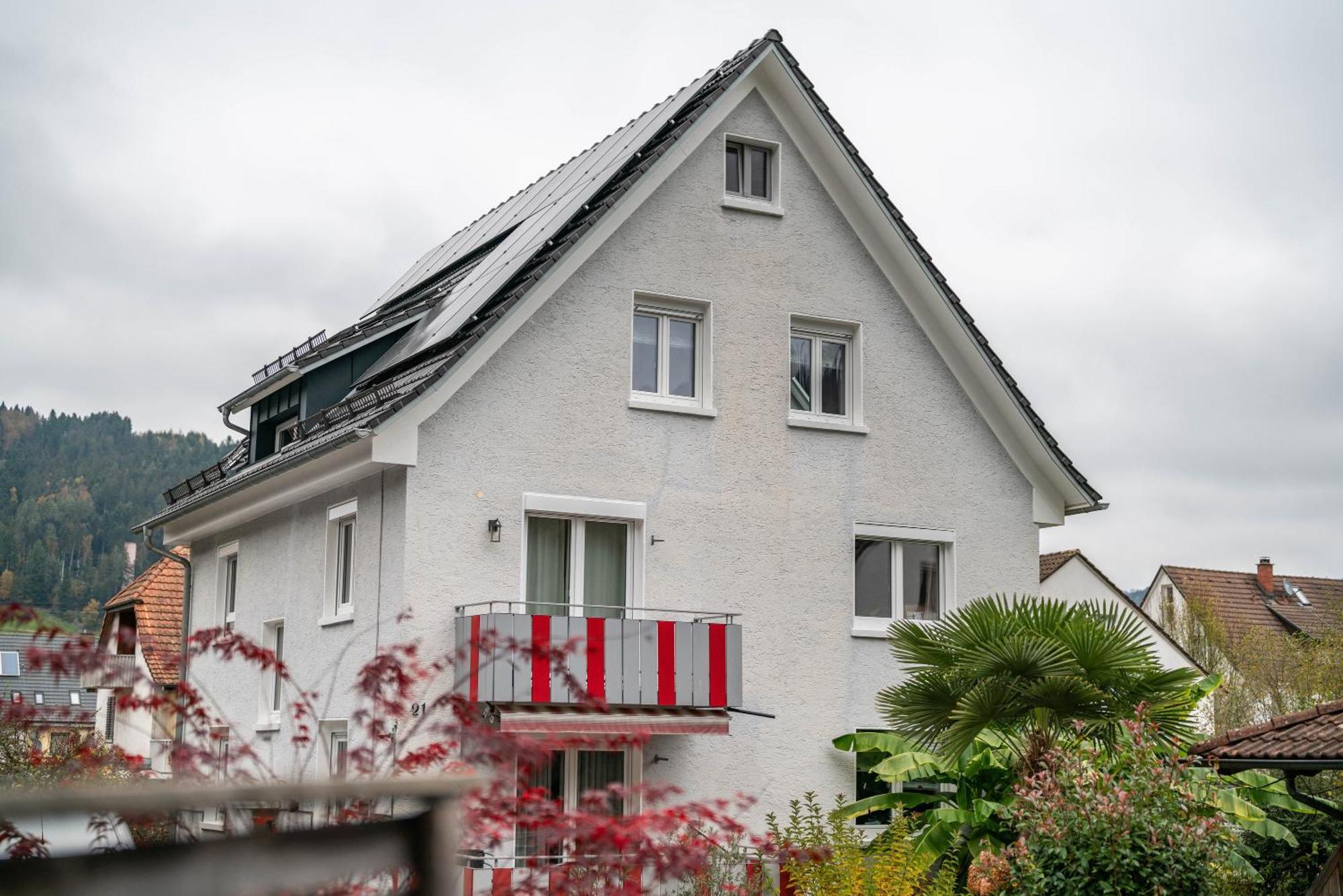 Ferienwohnung Burgblick ハウザッハ エクステリア 写真